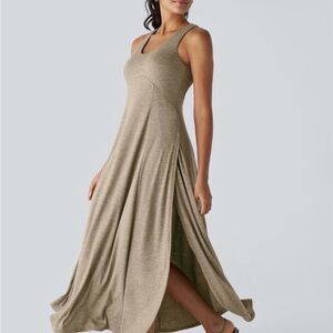 HALARA Tan Maxi Dress